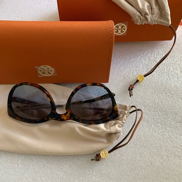 Tory Burch Other - NWT Tory Burch woman’s blue amber sun glasses